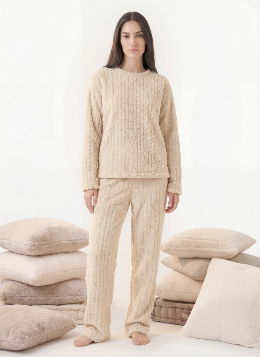 Pyjama chaud pilou pilou épais confort LiseBell