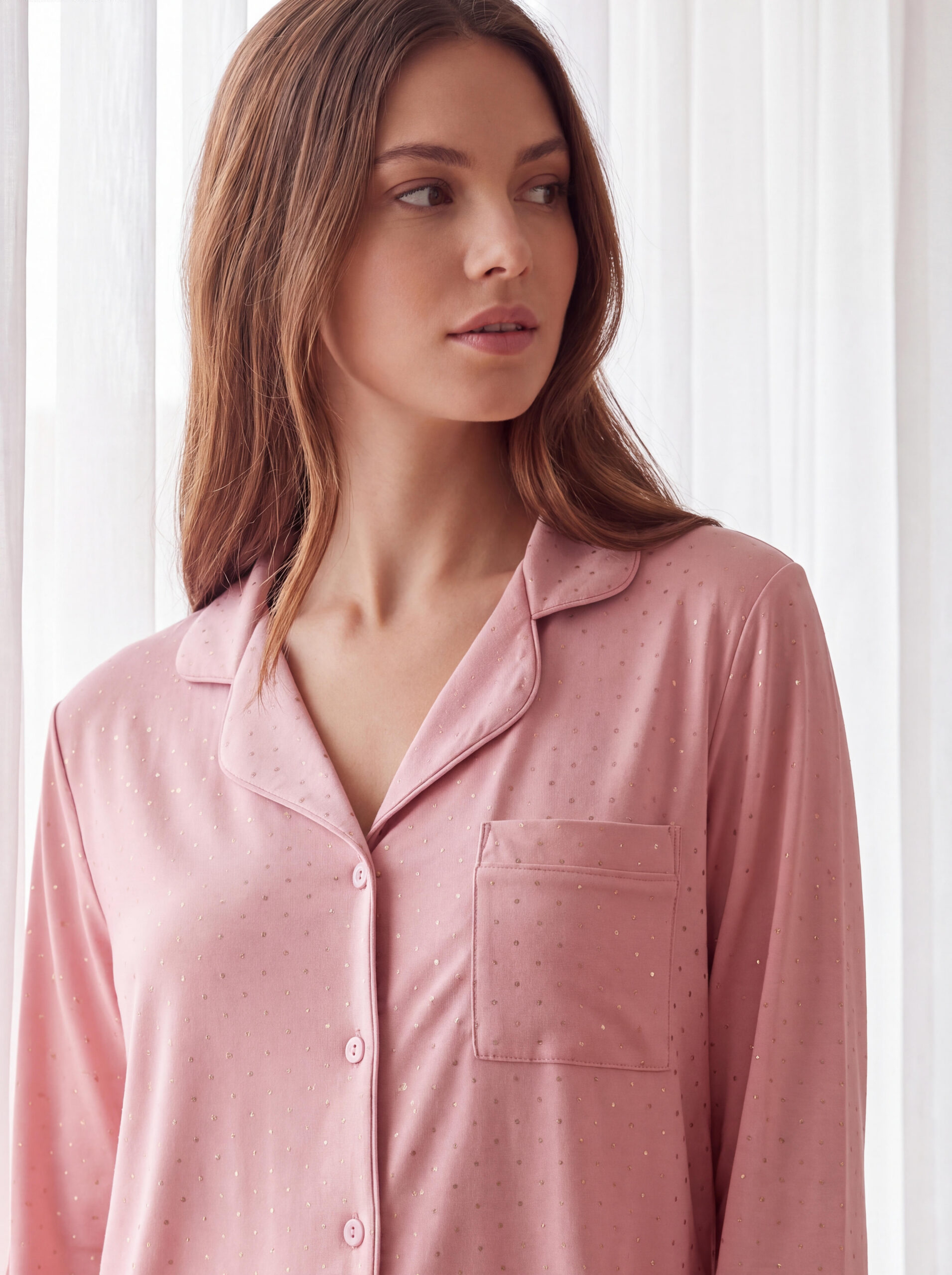 Pyjama douceur confort , motifs pois brillance. LiseBell boutique