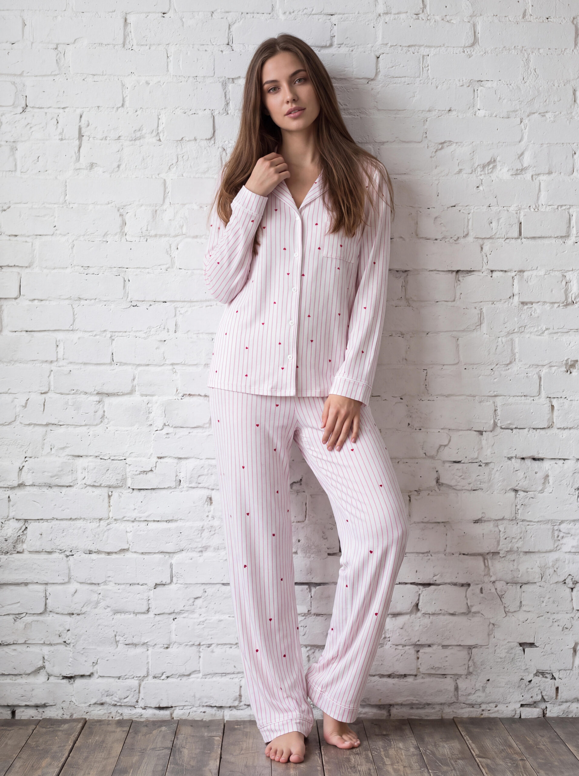 Pyjama ouvert femme , ultra douceur confort, rose
