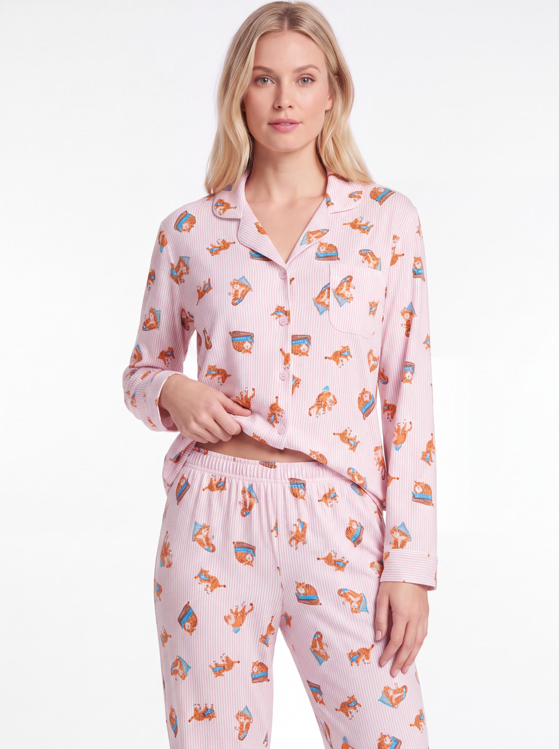 Ensemble pyjama douceur confort. Coton/modal. – Image 5